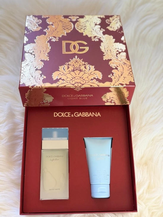 Dolce & Gabbana Other - Dolce & Gabbana Light Blue Gift Set with Red & Gold Box